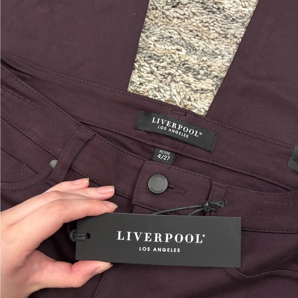 Liverpool Skinny Jeggings In Aubergine Sz 4/27P NWT | Liverpool Skinny Jeans - - Picture 5 of 12